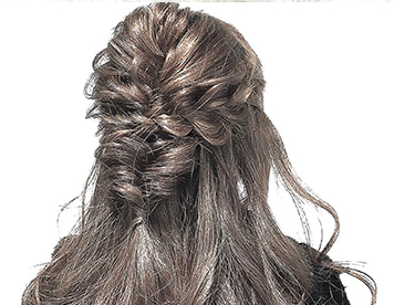 ハーフアップアレンジ