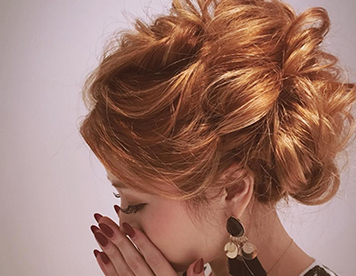 もこもこパーティーヘア